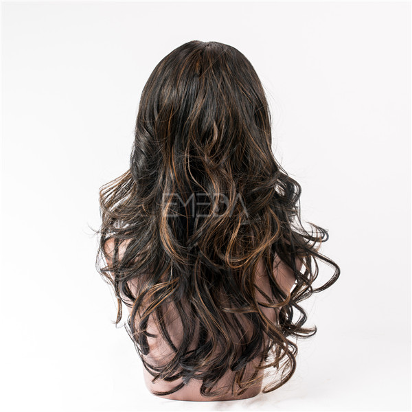 Factory wholesale human hair front lace wigs YJ93